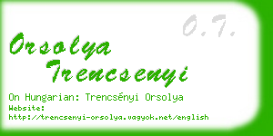 orsolya trencsenyi business card
